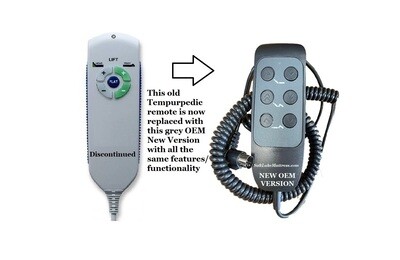 Replacement Remote Compatible with Tempurpedic B3111-220 Ergo Series TES Wired Remote RC-HW-106 Or Rc-hw-110