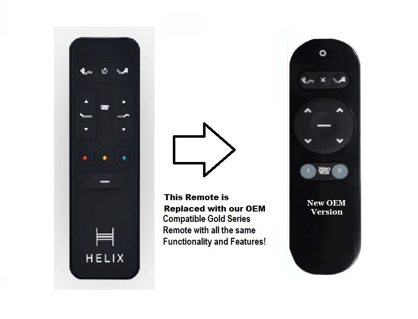 Replacement Remote Compatible with Certain Ergo, Helix, or Purple Ergo Powerbase Beds