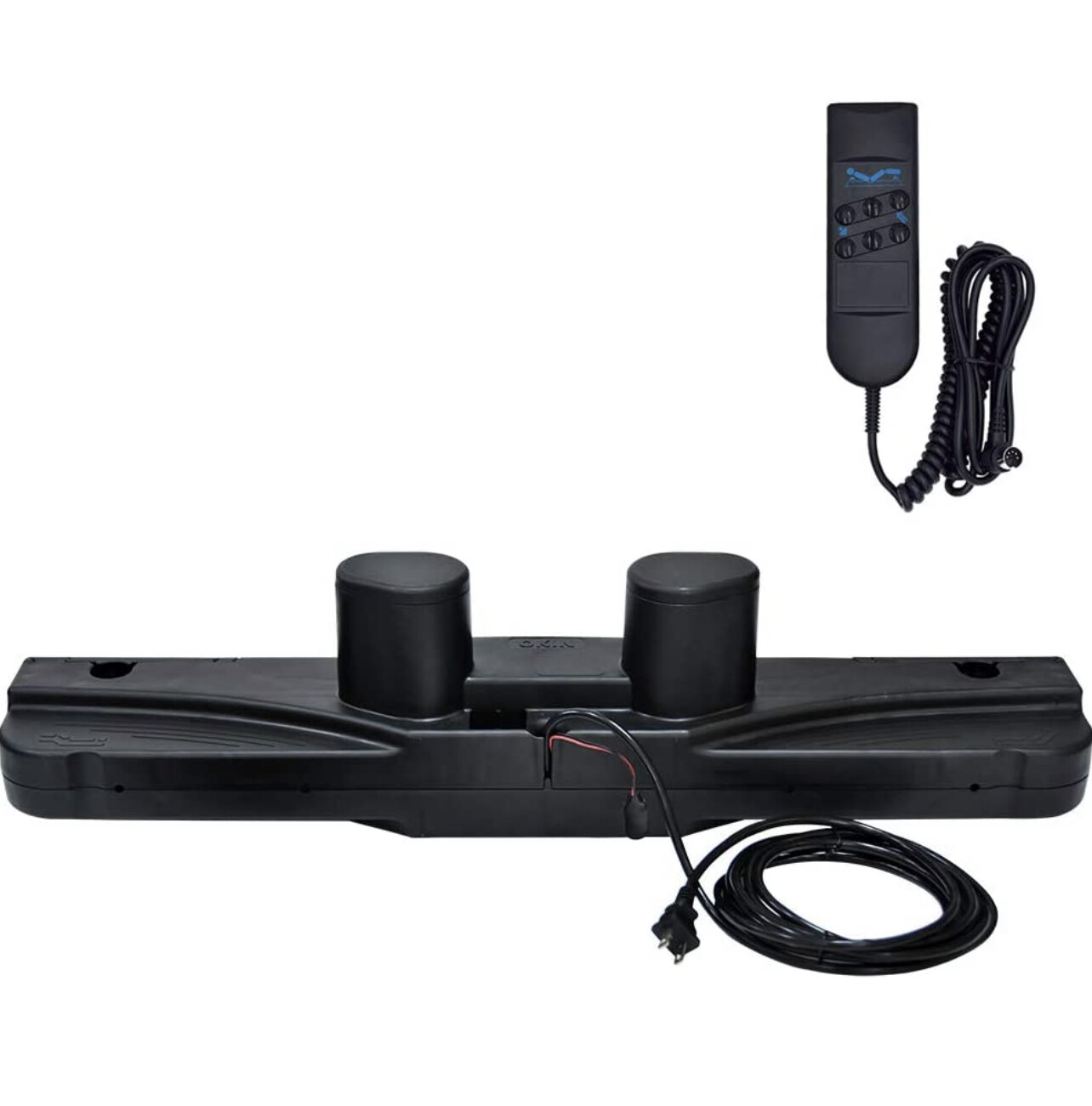 Okimat 2 Converter Kit w/Wired Remote- Inc New Assembly, Power Plug and Remote. Compatible w Certain Old Gen Tempurpedic S-Cape Bases That Had The same Control Box Ship-Does Not Massage /Special Order