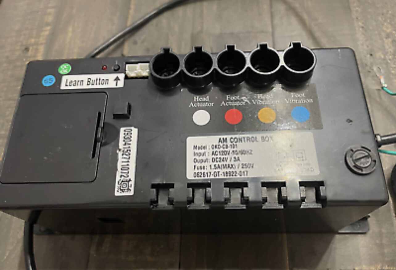 Conversion Kit Compatible with Old Tempurpedic, Ruoey lung, or Rize Bed With Basic Remote - No Presets Or Massage- Simply Plug In Your Motor Cables 