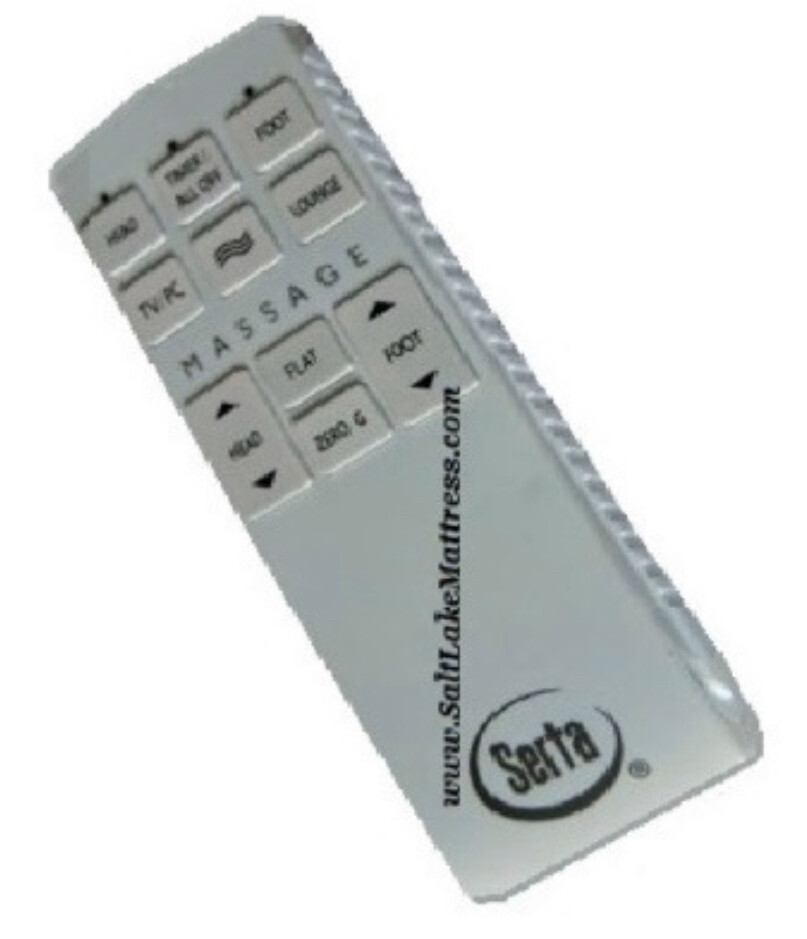 Deluxe Serta Motion Perfect 1.0 (6 Pin New Grey Version) 2 Pc Conversion Kit Replacement Remote w Custom Presets!