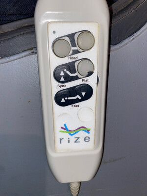 Conversion Kit (Non-Massage No-Presets Basic Model) Compatible with Reverie, Rize TRUWR-P2, Privia, or Craftmatic 4 Pin Bases- Replace lost/broken remotes. Backlit Controls and Flashlight