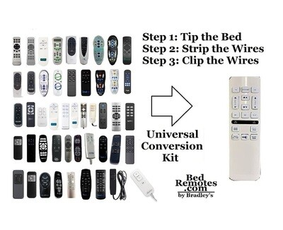 9 Button BASIC MODEL PLUS MASSAGE (13 Total) (No Presets or 1 Touch Flat). Remote/Universal Adjustable Bed Conversion Kit (Your Motors must be 24v) Head Up/Down Foot Up/Down. Backlit- White Version