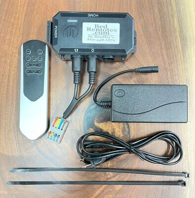 9 Button DELUXE MODEL Remote/Universal Conversion Kit for Adjustable Beds (Your Motors must be 24v-29v) -Used for a lost remote. Head Up/Down Foot Up/Down. Backlit Remote