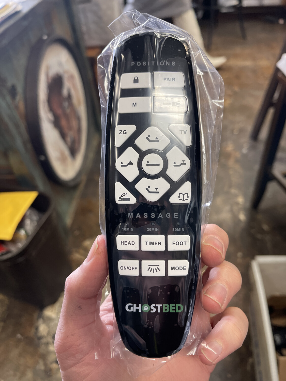 Okin RF 27.19.02, Replacement For Ghost Bed Ghostbed Wireless Remote Control With Massage- Must Match picture and Code Exactly 