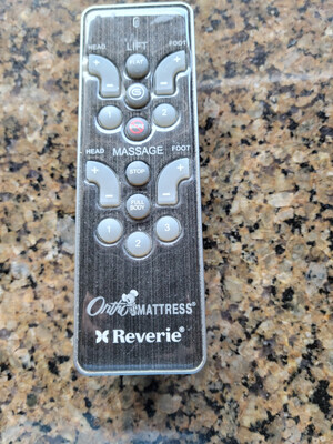 Reverie RC-WM-103, RC-WM-107, RC-WM-108 and Select Model RC-WM-103 Orthomattress Rcwm103 (buttons Must Match Exactly) ERC108 Replacement Remote