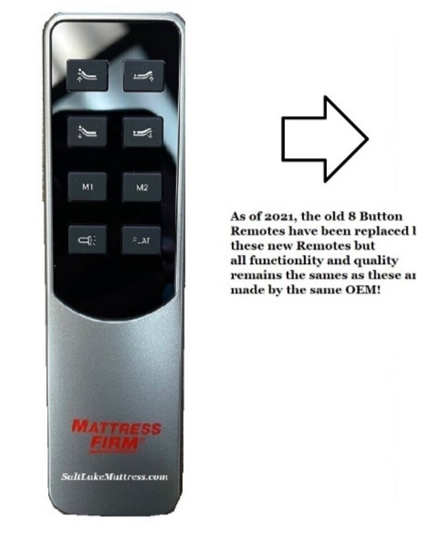 Replacement Remote Compatible with Mattress Firm En300 MF300 Series Richmat 8 Button White Version See Pics (Not Black and White Leggett Stand Up or Leggett 7 Button Top Line) Works With ML190 /NL200