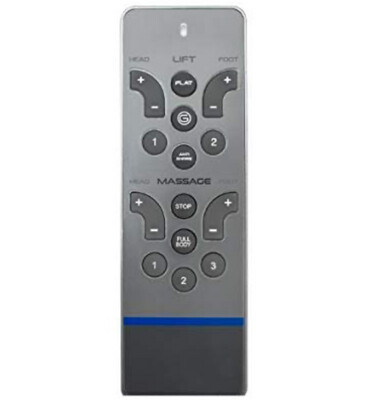 Replacement 2 Piece Conversion Kit Compatible w Simmons Nuflex or Softide 5100/8100 (no Lumbar Support) 6 Pin - New Grey Version Remote- Replaces Lost or Broken Remote