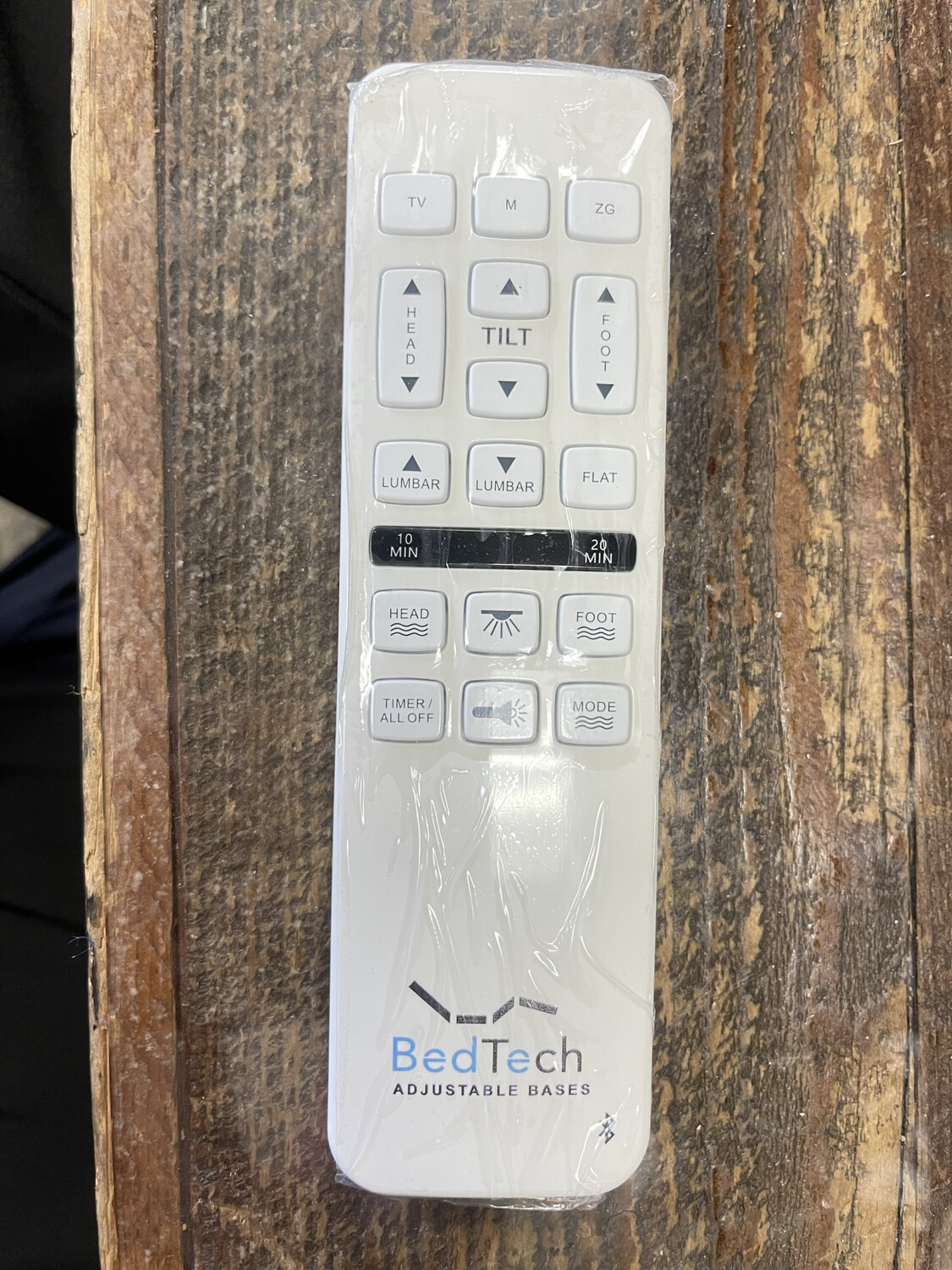 Replacement Wireless Remote Compatible with  BT6500 6500 Bedtech Bed Tech, MLily NE500 or Revive Deluxe Bases - NOTE: Bluetooth Icon Version- See Info 