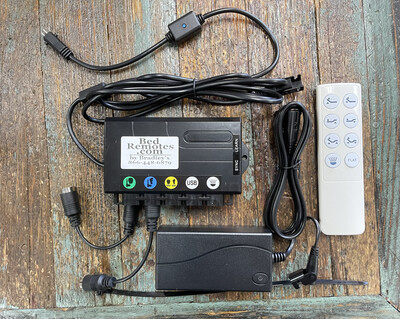 Conversion Kit (Non-Massage Basic Model) Compatible with Reverie, Rize TRUWR-P2, Privia, Customatic, Craftmatic 4 Pin Bases- Replace lost/broken remotes. Backlit/ Flashlight- No Presets