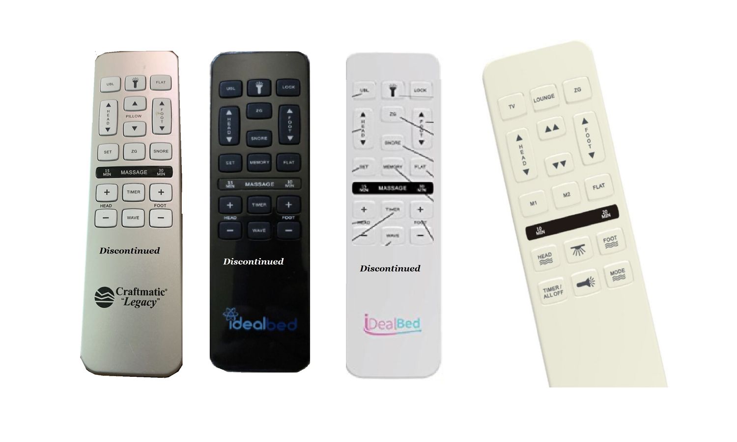 Replacement Compatible with Certain iDealbeds (ideal) 4i/c, Certain Craftmatic Legacy, or Leggett &amp; Platt Style Plus, Williamsburg, Frankfurt K-132  18 Button Remote- Make Sure Your Buttons Match 