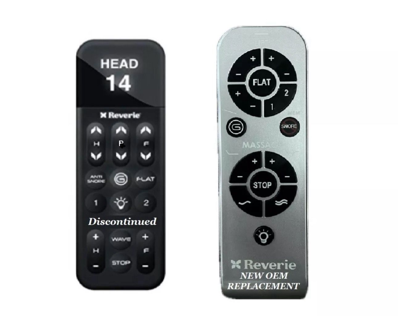 Reverie 7HT or R400/450HT (Pillow Tilt) ALT VERSION (see Info)Wireless Remote (400ht 450ht)