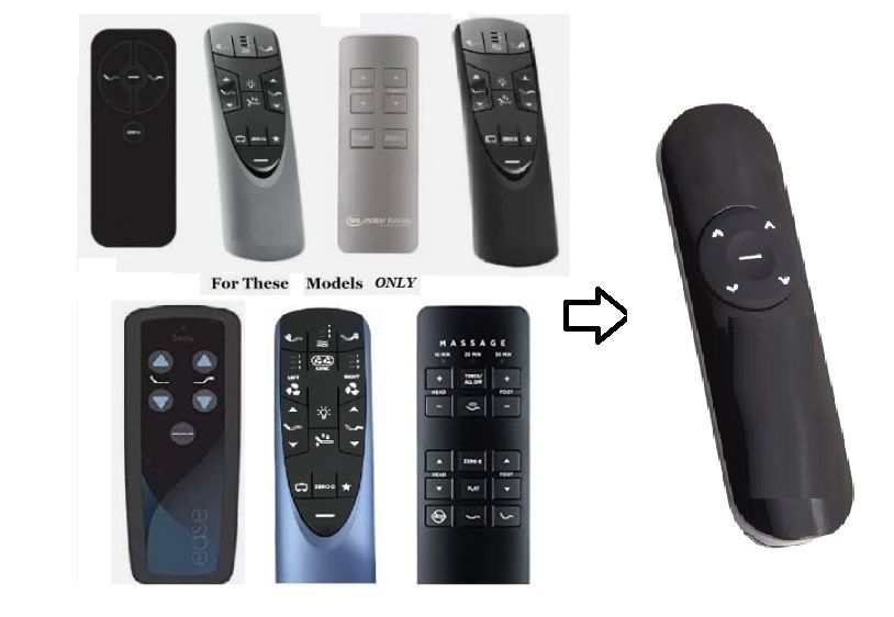 Replacement Remote Compatible with Tempurpedic Ergo Power or Extend Remote Conversion Kit