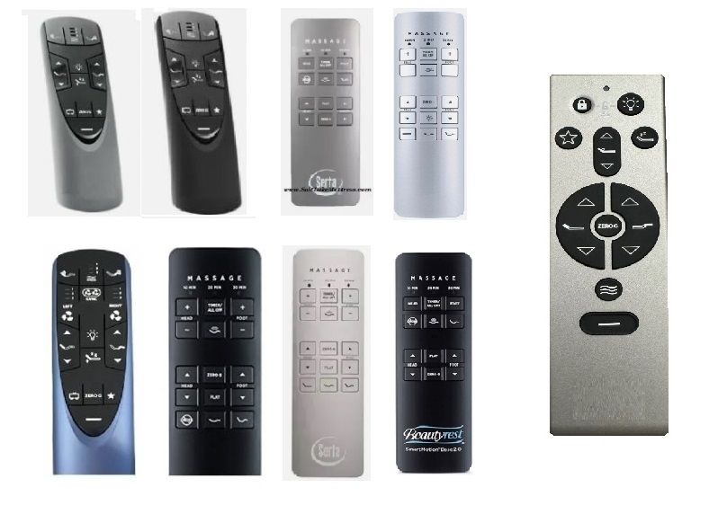 Replacement Wireless Remote Compatible with  Beautyrest Smartmotion 2.0 or 3.0 Beds (Smart Motion) Grey Remote Shown Right