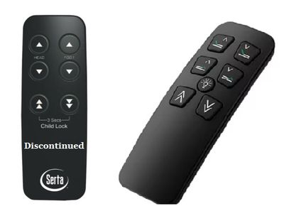 Serta Motion Slim or Leggett 100 Series (New Black w/Light Original MFG) Replacement Remote