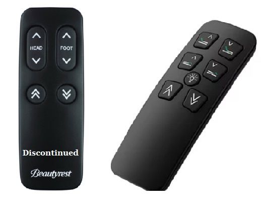 Replacement Wireless Remote Compatible with  Beautyrest Simple Motion Beds (New Black With Light button Non Logo Version)