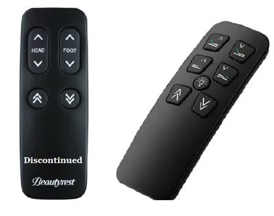 Replacement Wireless Remote Compatible with  Beautyrest Simple Motion Beds (New Black With Light button Non Logo Version)