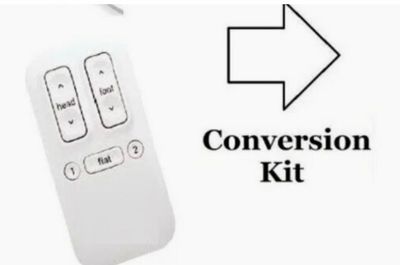 Conversion Kit (Non-Massage Deluxe Model) Compatible with Reverie, Tempurpedic Ergo Advance or Plus (Not Premier) 4 Pin Bases- Replace lost/broken remotes. 9 Button Backlit