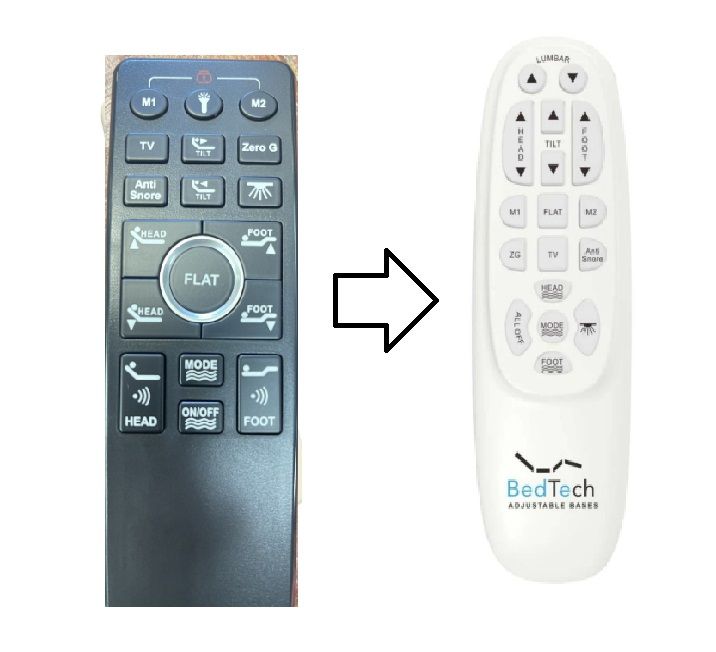 MLily NE500 Remote Control -Works With HJC18 And HJH55 Massage Control Boxes (New Black Version)