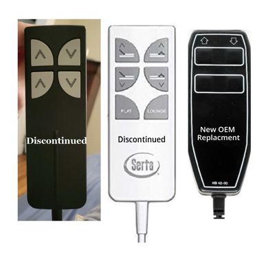 Remote Control Compatible with Serta Motion Essentials II (2nd Generation Black Version) hb12012-00 M-120 Linak Wired Remote