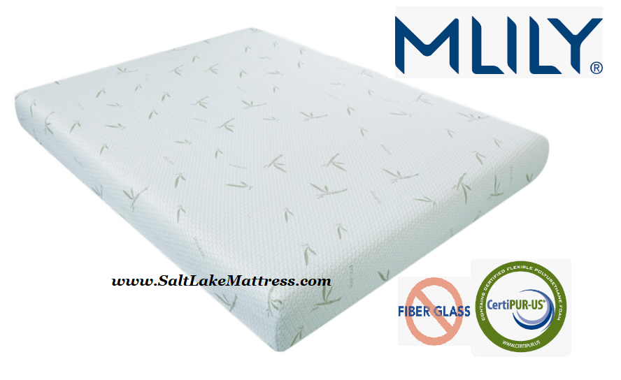 Mlily Mattress (Firmest) All-Foam Dreamer Mattress -Bamboo Cover/Aero Cooling Memory Foam - NO FIBERGLASS or Silica Glass Fiber Material!  - Free Shipping