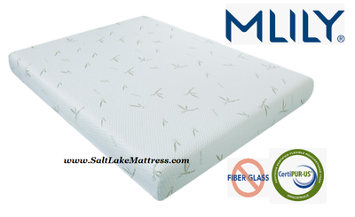 Mlily Mattress (Firmest) All-Foam Dreamer Mattress -Bamboo Cover/Aero Cooling Memory Foam - NO FIBERGLASS or Silica Glass Fiber Material!  - Free Shipping