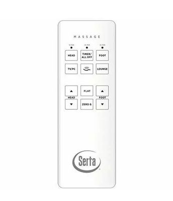 Grey Serta Logo Remote with 3 Extra Presets- Replacement Compatible with Serta Motion Perfect 2.0