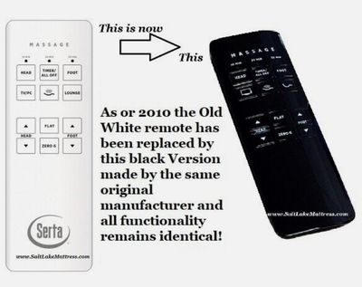Serta Motion Perfect 2.0 (New Black version) Remote