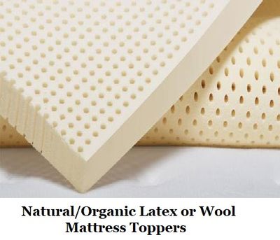 Natural and Organic Latex or Wool Toppers