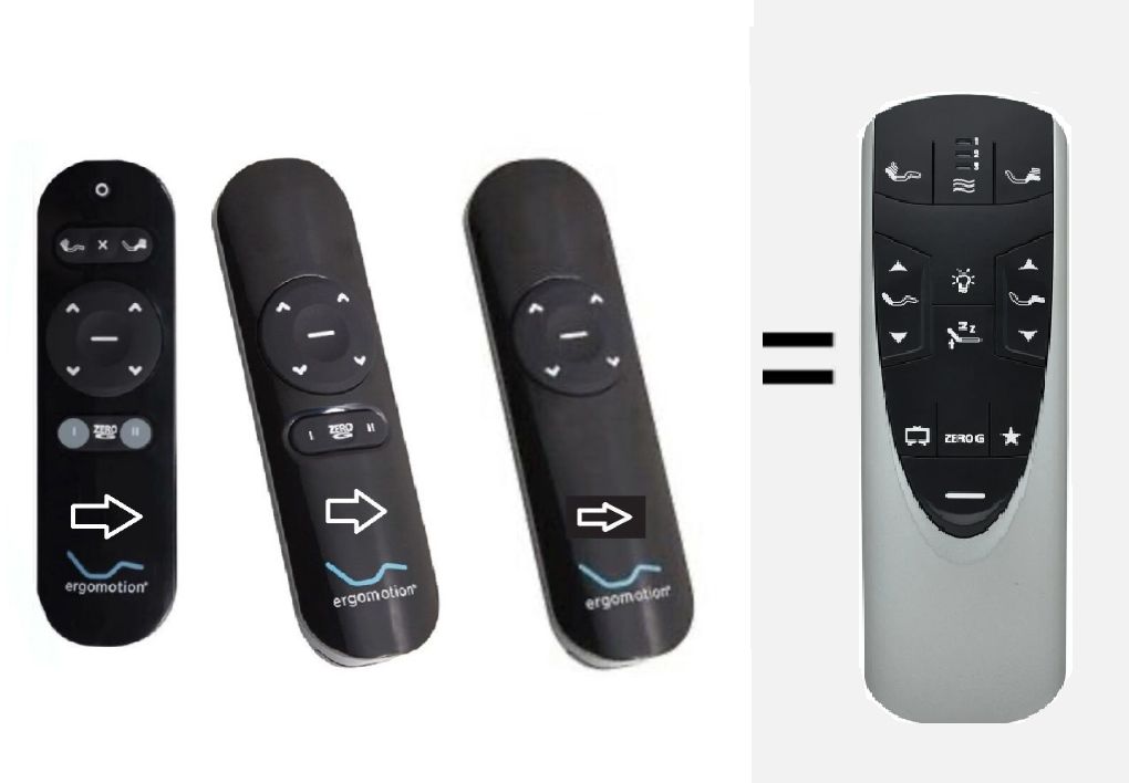 Ergomotion Pure Contour Silver, Gold, or Elite or certain model OKIN Enso Value Remote