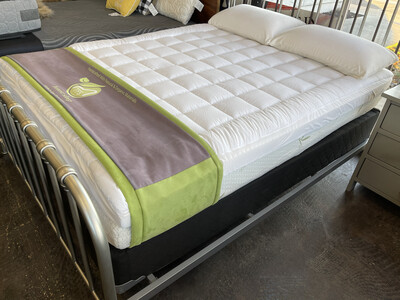 Sleep w/Nature 3-in-1 Essential 9", 10", or 12” Combo Memory Foam Mattress (Firm, Medium, or Plush), Organic Latex Topper, and a Cloud Soft Cover. NO FIBERGLASS FLAME RETARDANT! Free Shipping