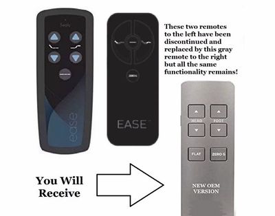 Replacement Remote Compatible with Sealy Ease 1.0 2.0 3.0 or 4.0 - New 6 Button Serta Version