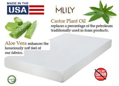 Mlily Mattress (Firmest) All-Foam Essential Mattress -Aero Cooling Memory Foam - NO FIBERGLASS or Silica Glass Fiber Material! - Free Shipping Mlily Mattress (Firmest) All-Foam Essential Mattress -Aero Cooling Memory Foam - NO FIBERGLASS or Silica Glass Fiber Material! - Free Shipping