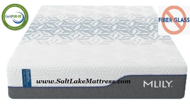 Mlily Mattress ChiroPro 1.0 Firm or 3.0 Plush (Hybrid Zoned Spring) 13" Mattress Only - AeroFusion Memory Foam - NO FIBERGLASS or Silica Glass Fiber Material! Free Shipping