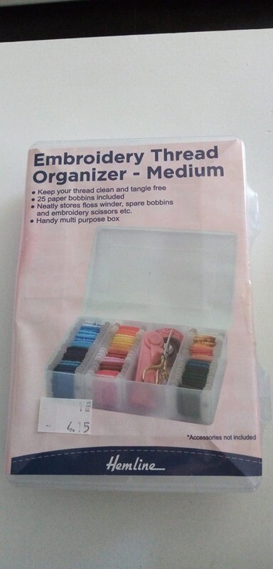 klein Opbergdoos voor zesdraad met 25 kaartjes= klein