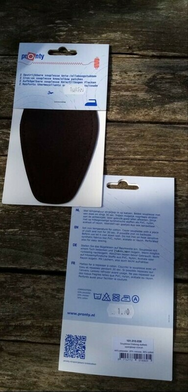 donker bruin ELLEBOOG OF KNIESTUKKEN