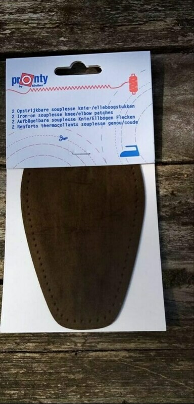 ELLEBOOG OF KNIESTUK STRIJKBAAR EN NAAIBAAR PER 2 STUKS - KAKI