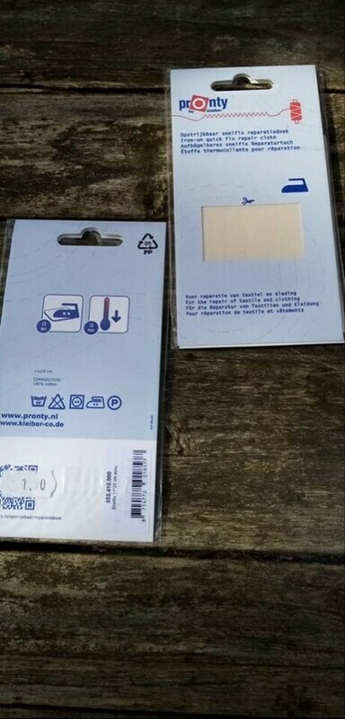 REPARATIEDOEK ECRU VOOR BV SCHEUREN VAST TE STRIJKEN