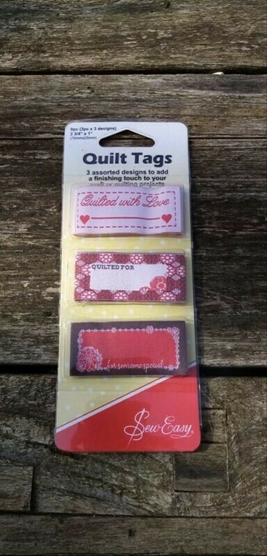 QUILT LABELS 3 ST VAN ELK PRINTJE