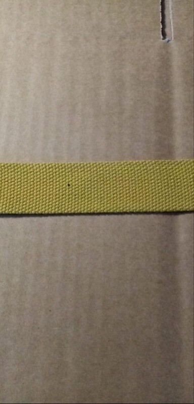 TASSENBAND GEEL GROEN 3CM BREED