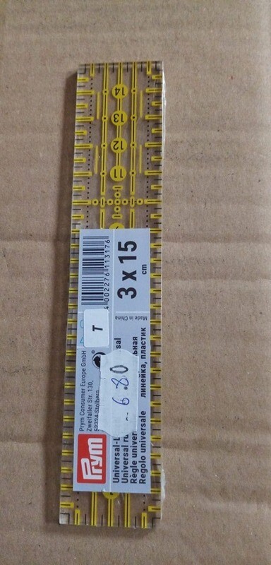 universeel liniaal 3x15 cm