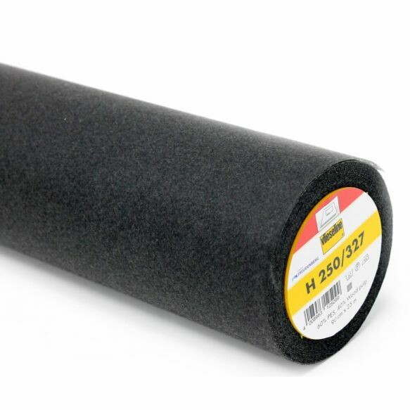 VLISELINE H250 ZWART - PER 25CM