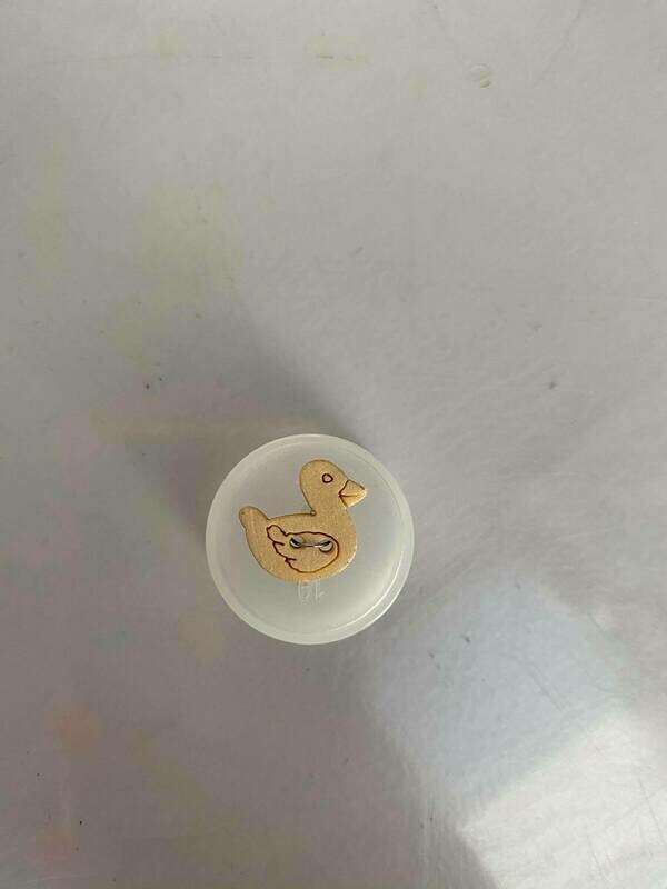 HOUTEN FANTASIEKNOOP EENDJE