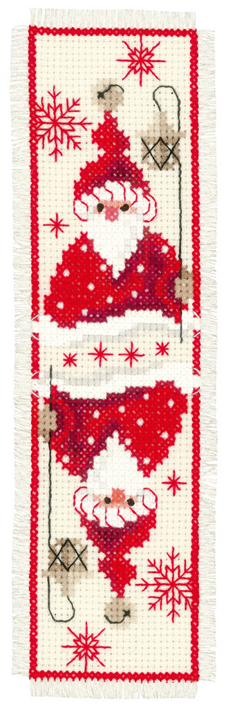 BLADWIJZER KIT KERSTKABOUTER IN ROOD-WIT (WORDT BESTELD)