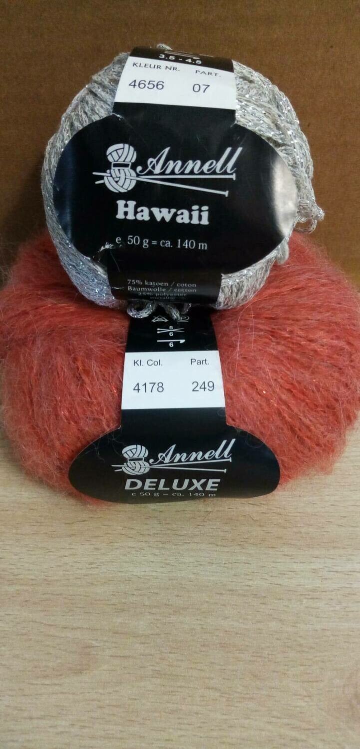 Breimodel oktober 2020 : Deluxe oranje & Hawaii grijs (op bestelling)
