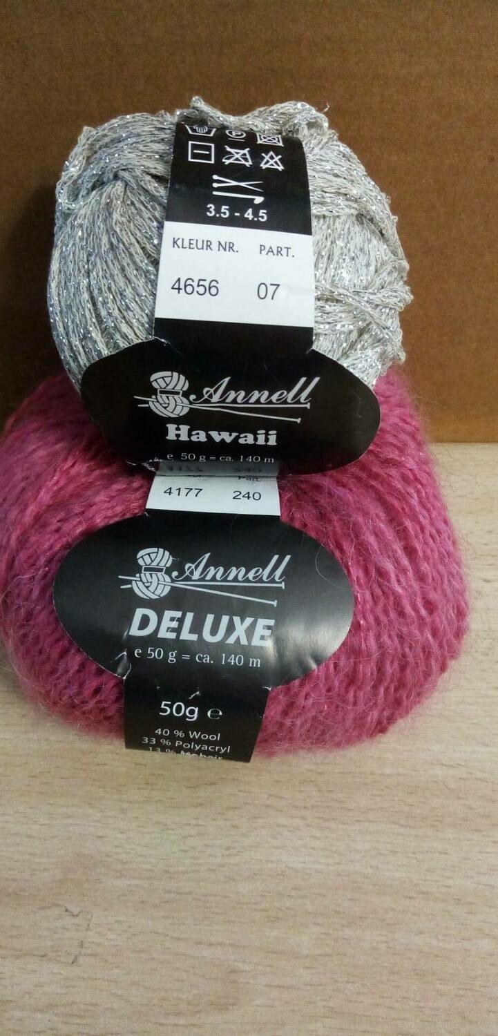 Breimodel oktober 2020 : Deluxe roos & Hawaii (op bestelling)