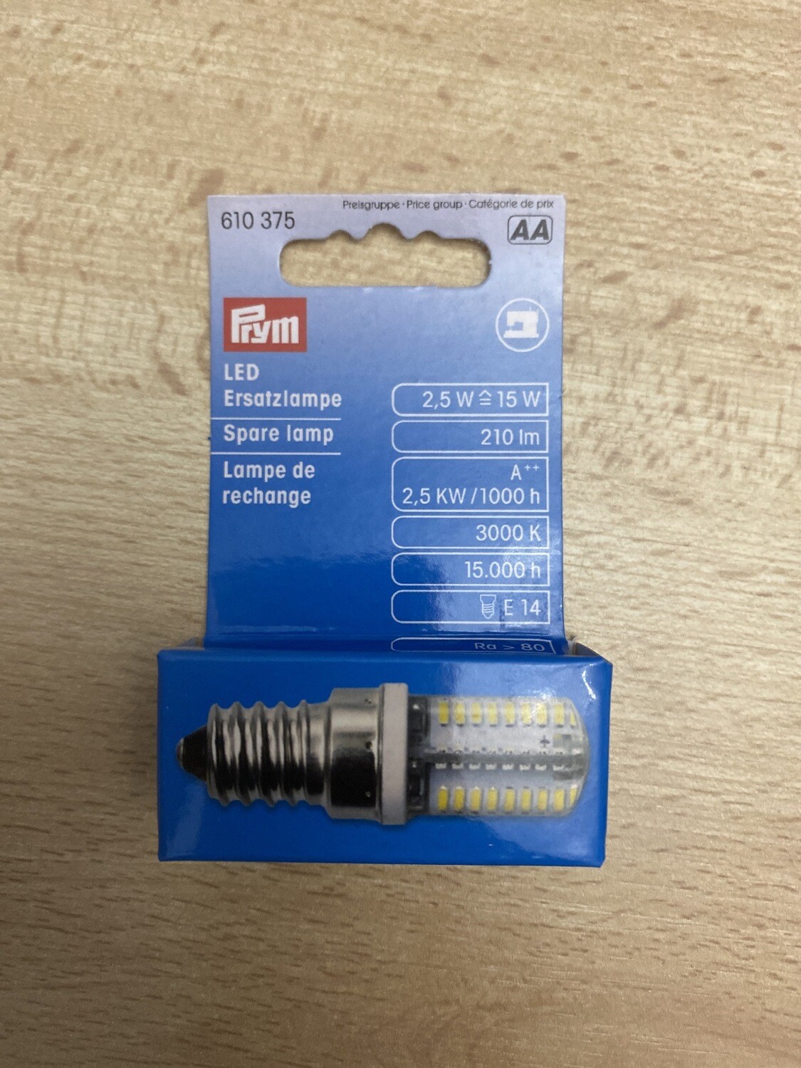 led -Spaarlamp Voor Naaimachine 53x15mm met draaisocket