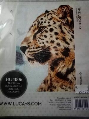 LUCA&#39;S kruissteekpakket om te tellen 21.5x31.5cm