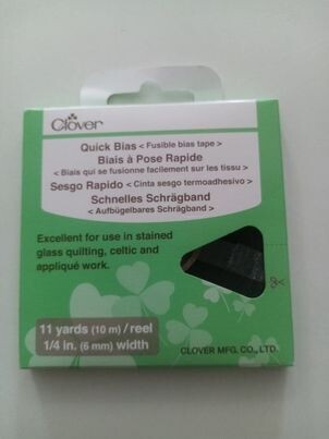clover quick bias 6mm breed zwart
