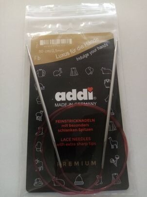 3.5/80cm= rondbreinaald  ADDI